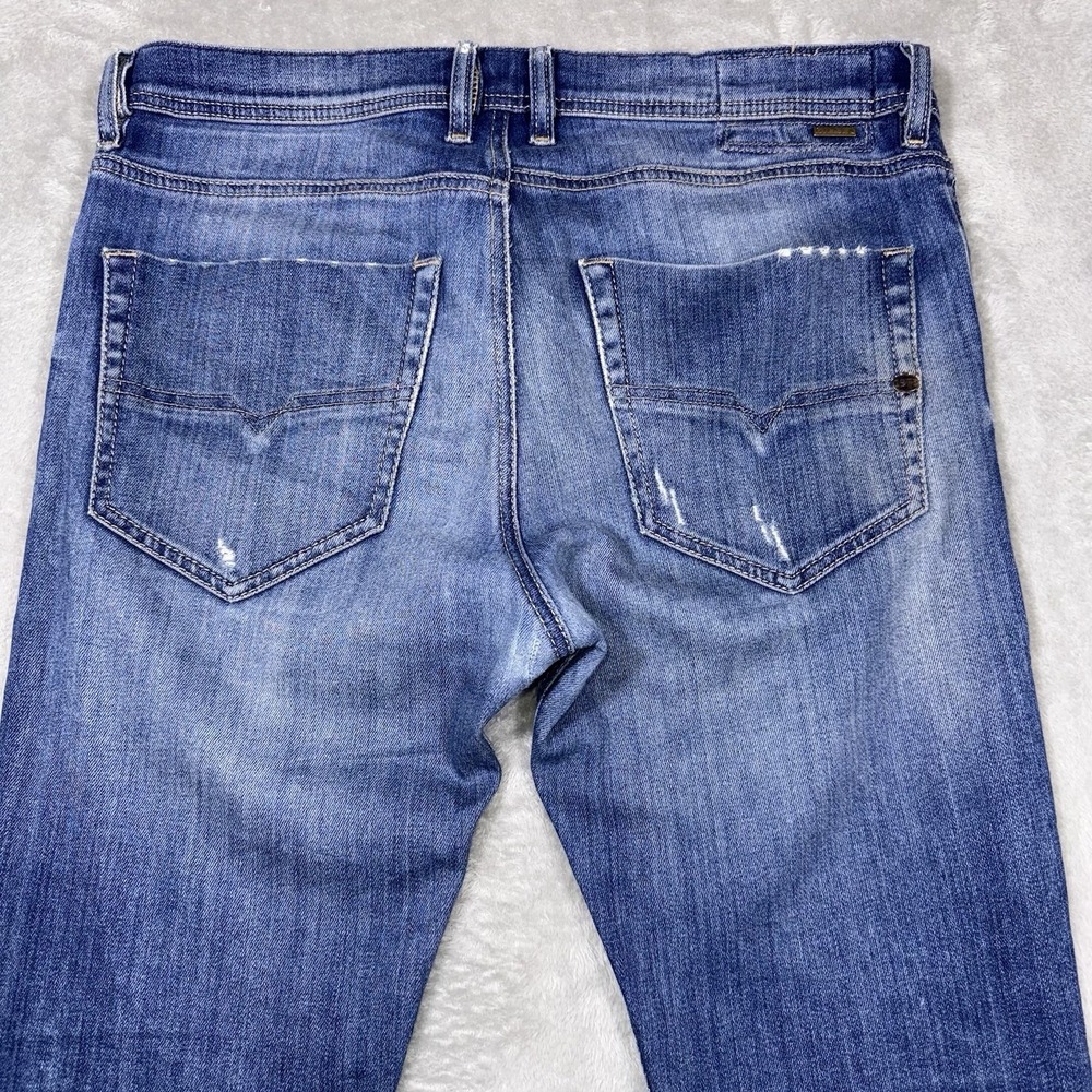 Diesel Selvage Jeans Tepphar Slim Carrot Fit Men's 33x32 Button Fly Distressed - Picture 15 of 16